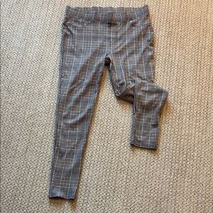 Seven7 Plaid Leggings - Gray and Black